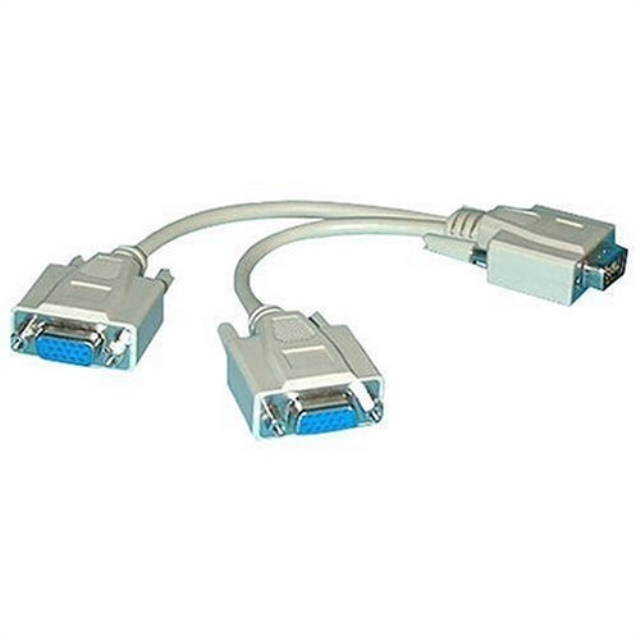 Cable, VGA Y, HD15 Male To HD15 Female