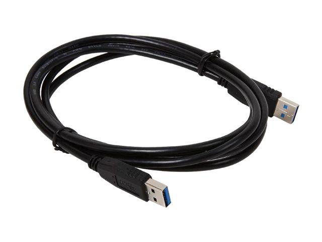 Kaybles 20USB3-6MMBK 6ft. SuperSpeed 5Gbps USB 3.0 A Male to A Male Cable, Gold Plated, Black, M-M