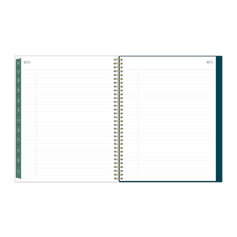 2021 Planner 8.5" x 11" VertAppt Plastic Weekly/Monthly Wirebound Blue Spring Leaf - Mia Charro