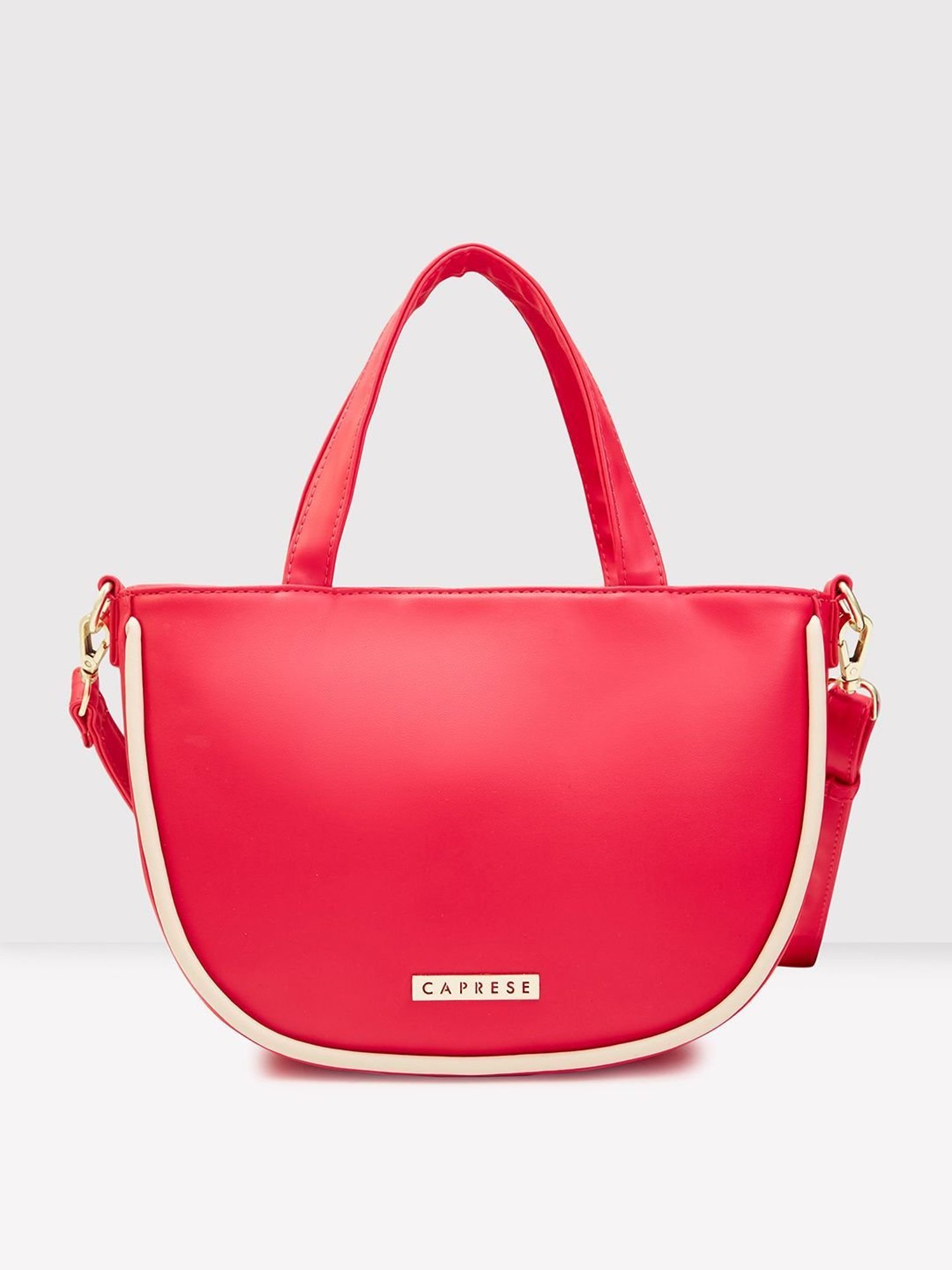 Caprese Magenta Solid Medium Handbag