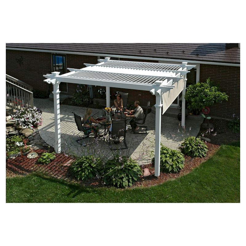 8.6' Camelot Louvered Pergola - Vita