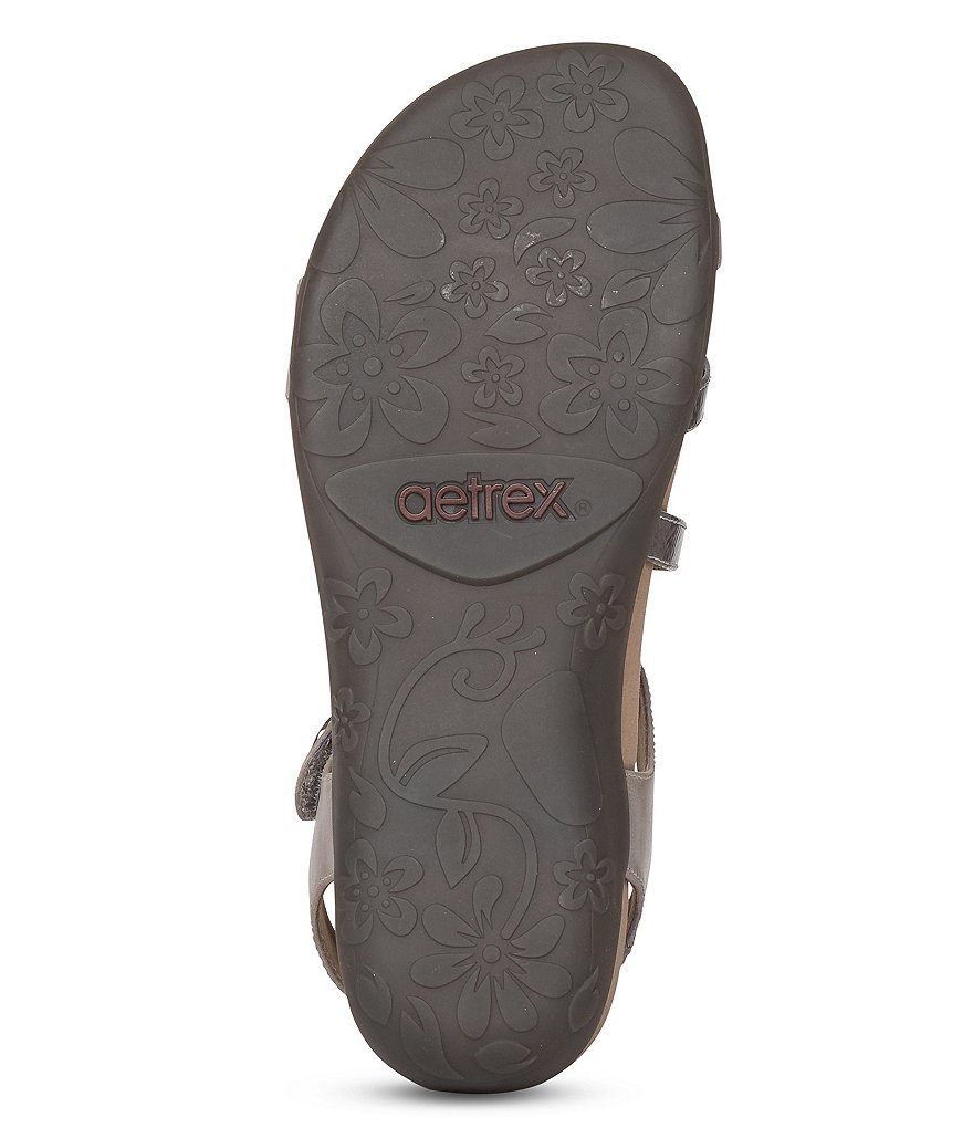 Aetrex Jess Colorblock Strappy Banded Wedge Sandals