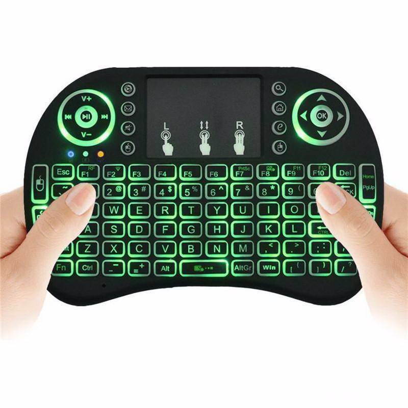 Mini Wireless Keyboard Backlit 2.4GHz USB Handheld Remote Control Keyboard for Smart TV, Laptop, PC, Tablet, X-box, Android TV Box