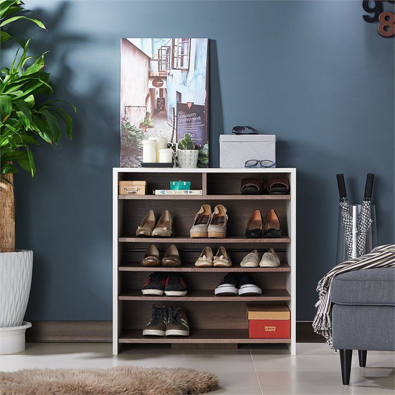 RealRooms Hopa Single Door Pantry Organization, Kitchen Organizer, Ivory Oak