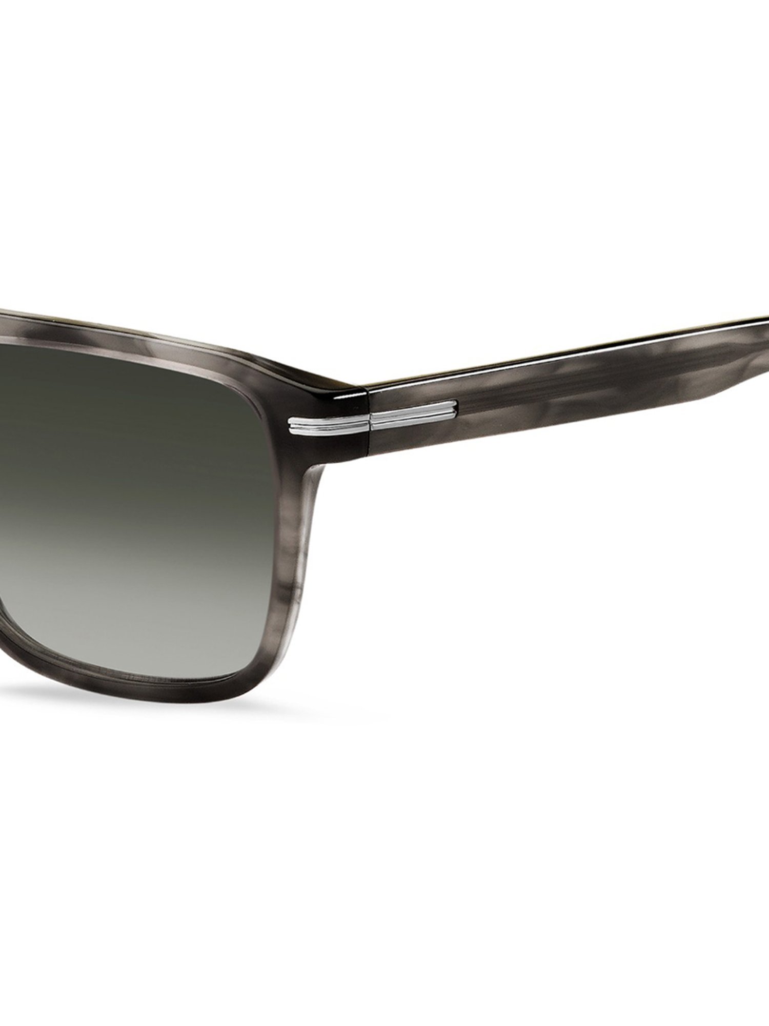 HUGO BOSS Grey Rectangular Sunglasess For Men