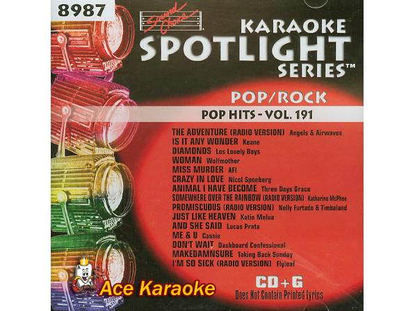 Sound Choice Spotlight CDG SCG8987 - Pop Hits - Vol. 191