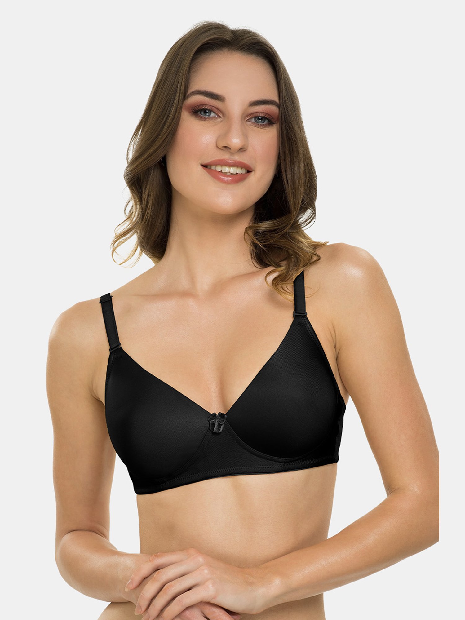 Tweens Black Non Wired Padded T-Shirt Bra