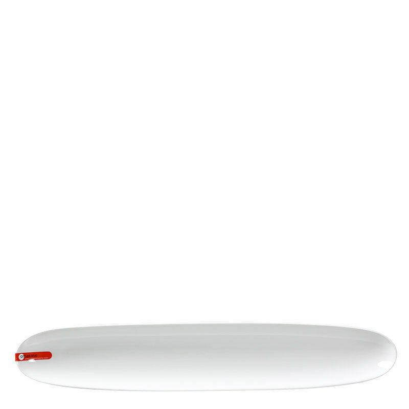 Miya X15018, 18.5"x3.5" White Oval Plate, 24-Piece Case