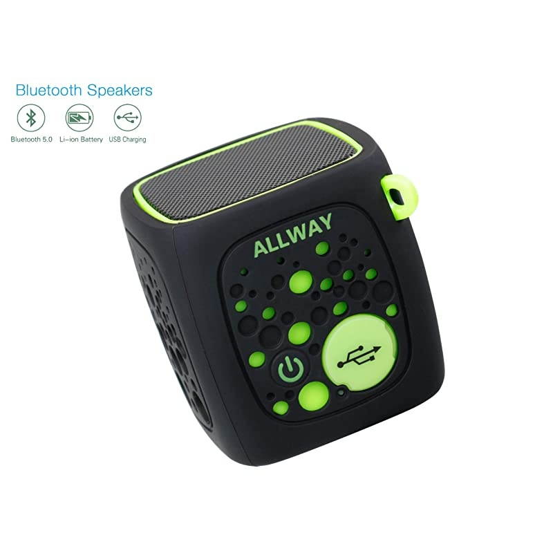 Small Bluetooth Speaker Ultra Compact Mini Portable Bluetooth Speakers with Loud Stereo SoundRich bassTF Card Port164 Feet Bluetooth 50 Range for LaptopiPhoneEchoCar and More