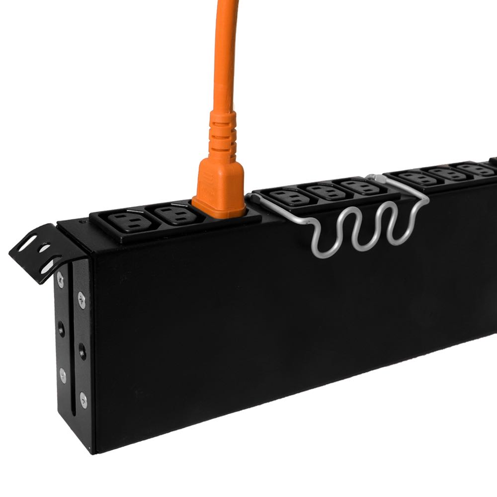 Ironbox C14 to C13 Connector Power Cord - Blue - 1 Foot - 15A/250V - 14/3 SJT - IBX-2806-01