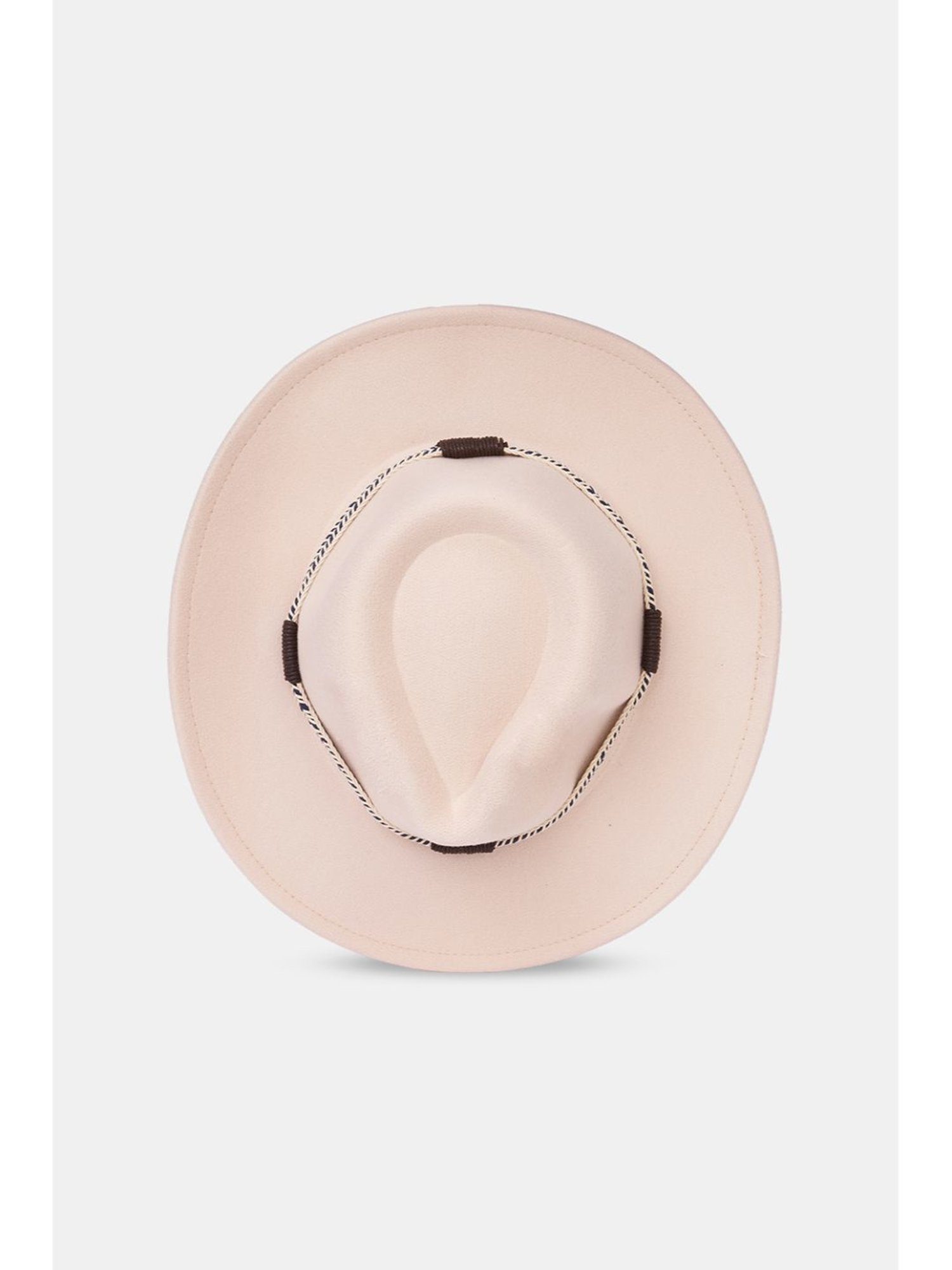 Forever Glam by Pantaloons Beige Solid Brick Hat