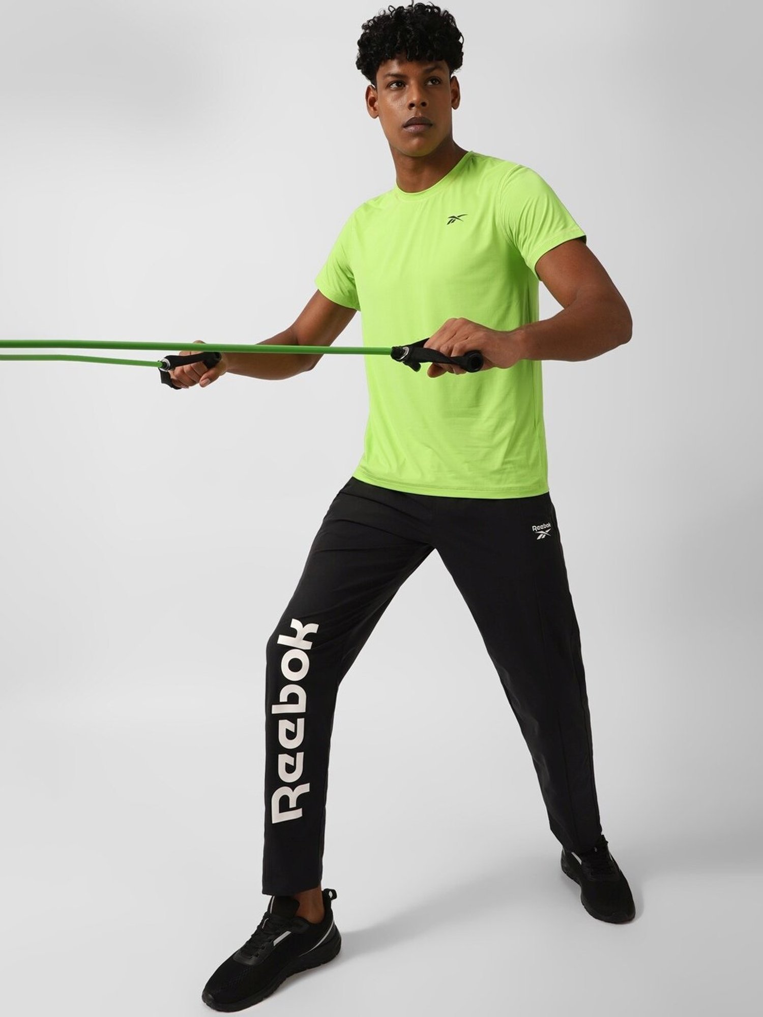 Reebok Green Slim Fit Sports T-Shirt
