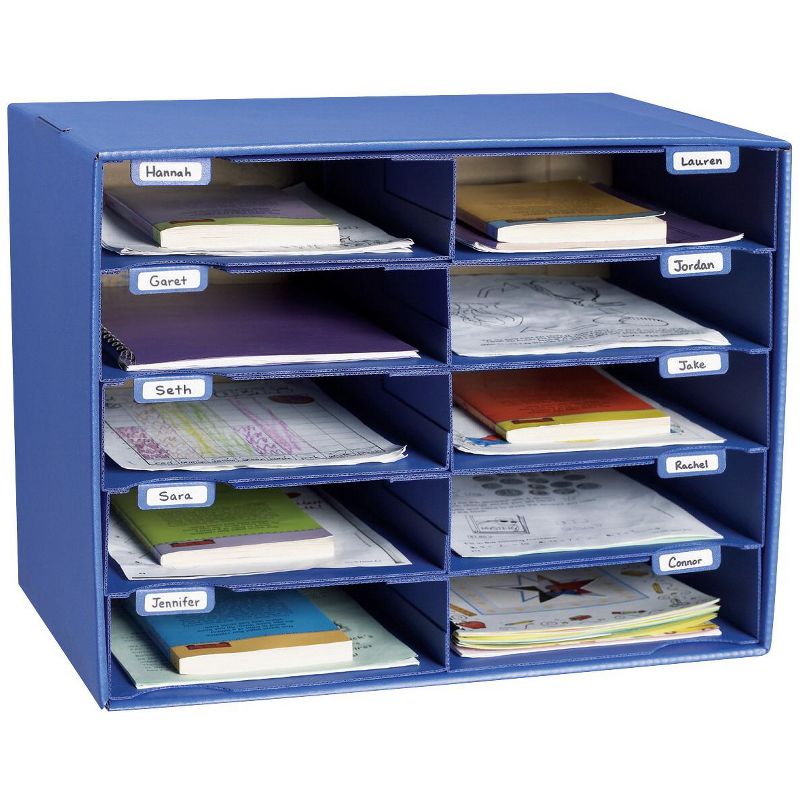 Classroom Keepers 10-Slot Mailbox, 16-3/8 x 12-7/8 x 21 Inches