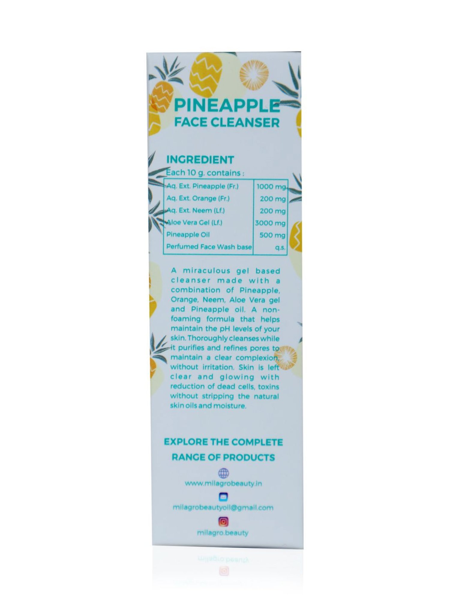 Milagro Beauty Pineaple Face Cleanser - 120 gm