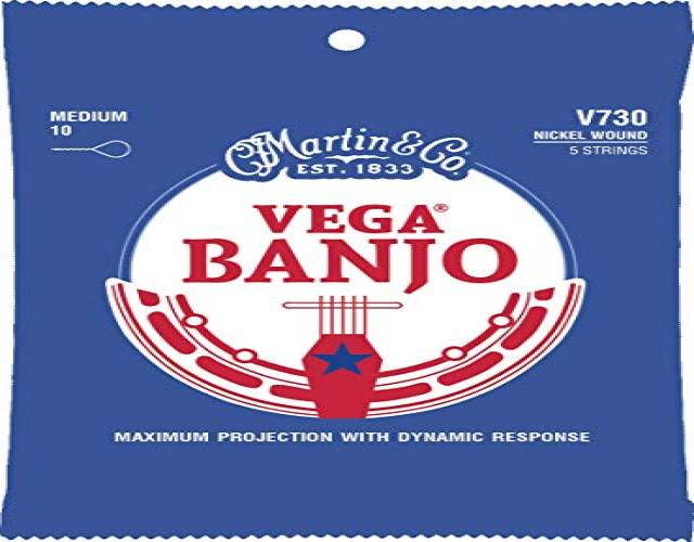 Martin Vega Banjo String Set, 5 String, Medium