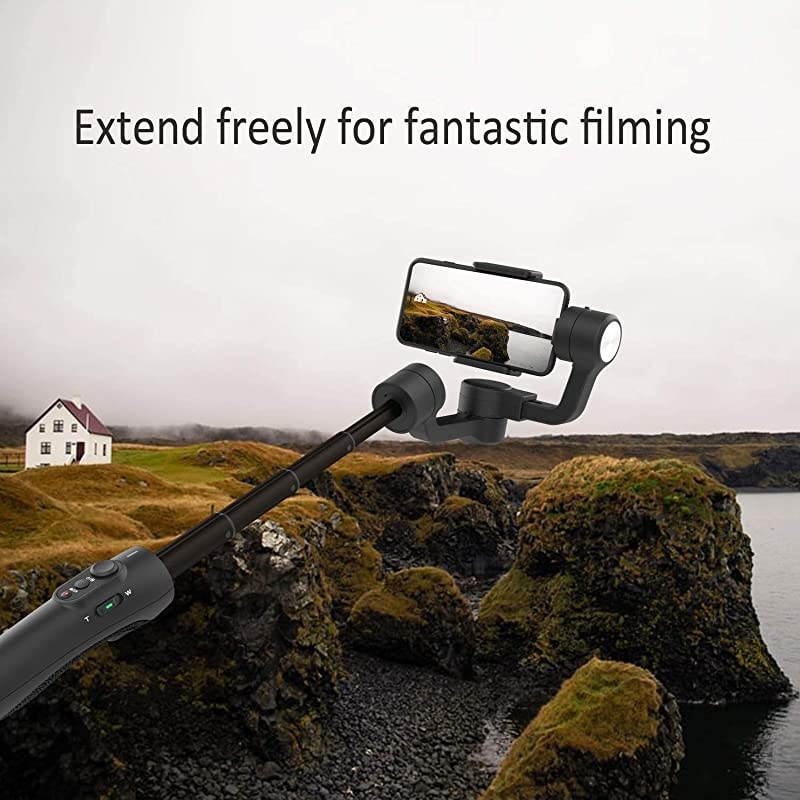 3Axis Gimbal Stabilizer for iPhone 11 Xs Max XR X 8 7Plus 6 Smartphone Vlog Youtuber Samsung Galaxy Note1010+ S10+ S9 POV Hitchcock Panorama Face Object Tracking Timelapse  Vimble 2S