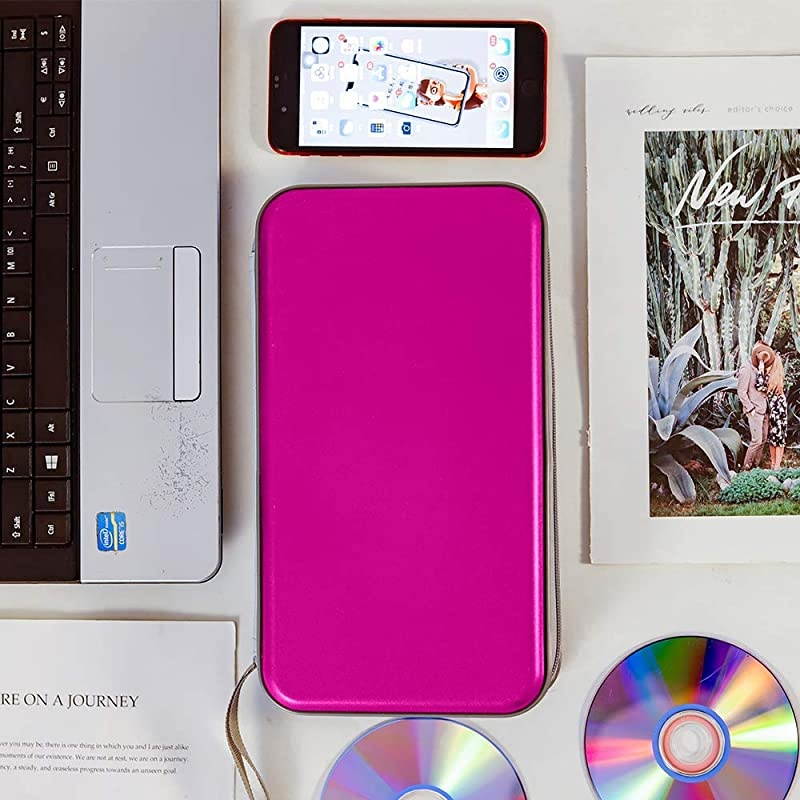 80 Capacity CDDVD Case Wallet Heavy Duty DVD Disc VCD Storage Holder Booklet Bag Cases Binder Album Purple