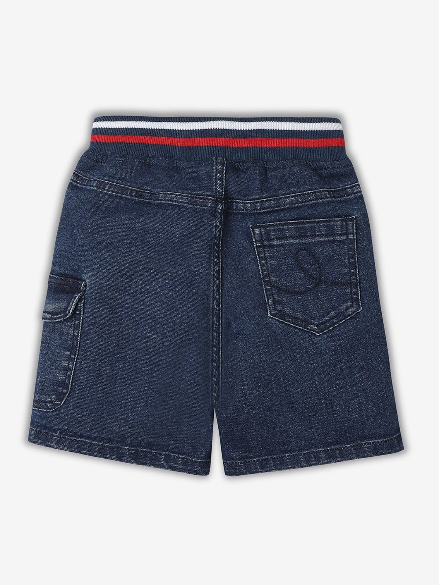 Ed-a-Mamma Boys Blue Solid Shorts