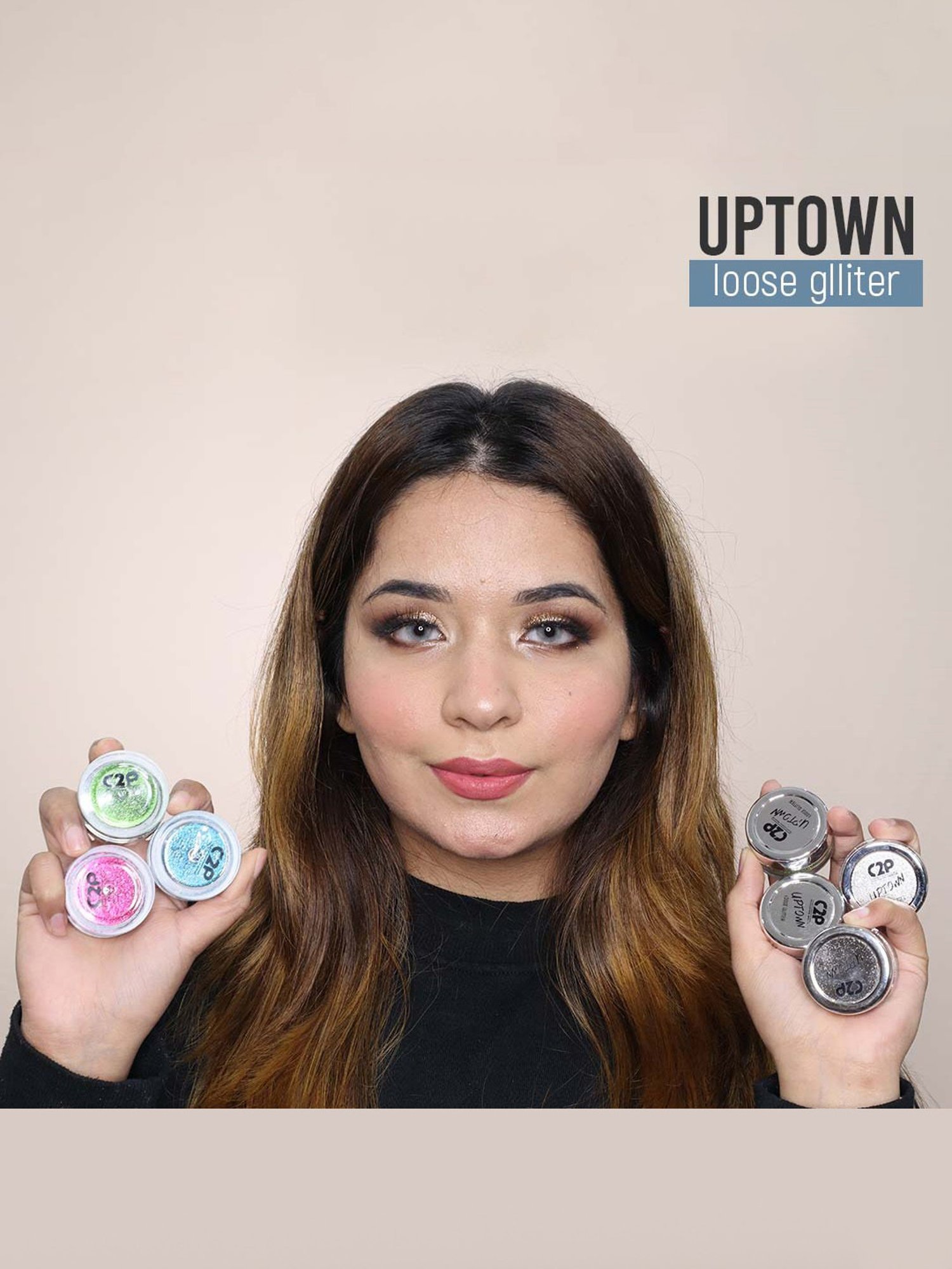 C2P PROFESSIONAL MAKEUP Uptown Loose Glitter Rocking Rainbow 20 - 3 gm