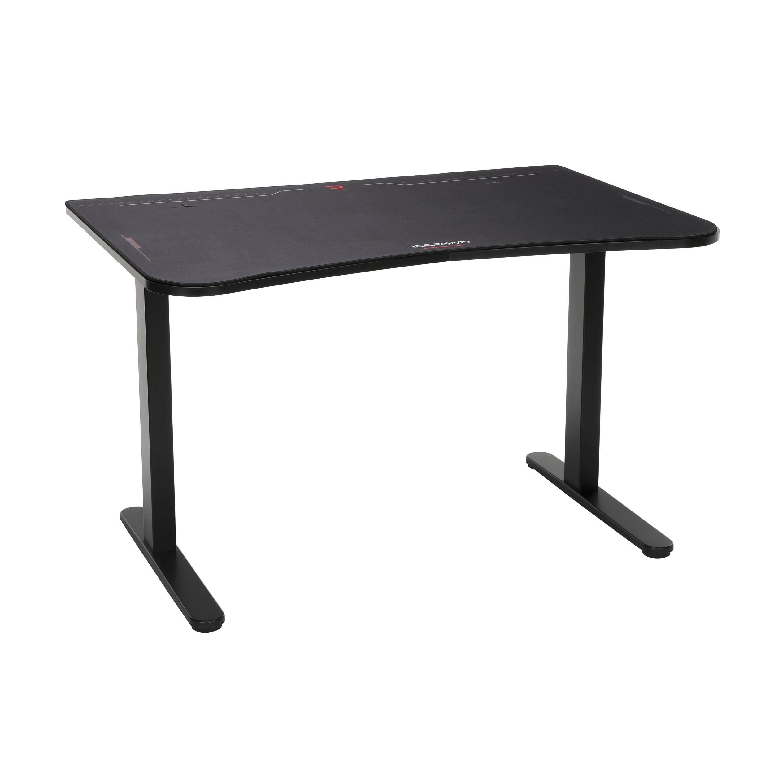 RESPAWN 63" Gaming Table with Gaming Mouse Pad, Gaming Computer Desk, in Black (RSP-1063-BLK)