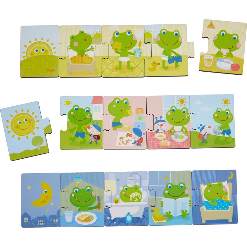 HABA Sequencing Puzzle and Matching Game Mr. Froggy's Day
