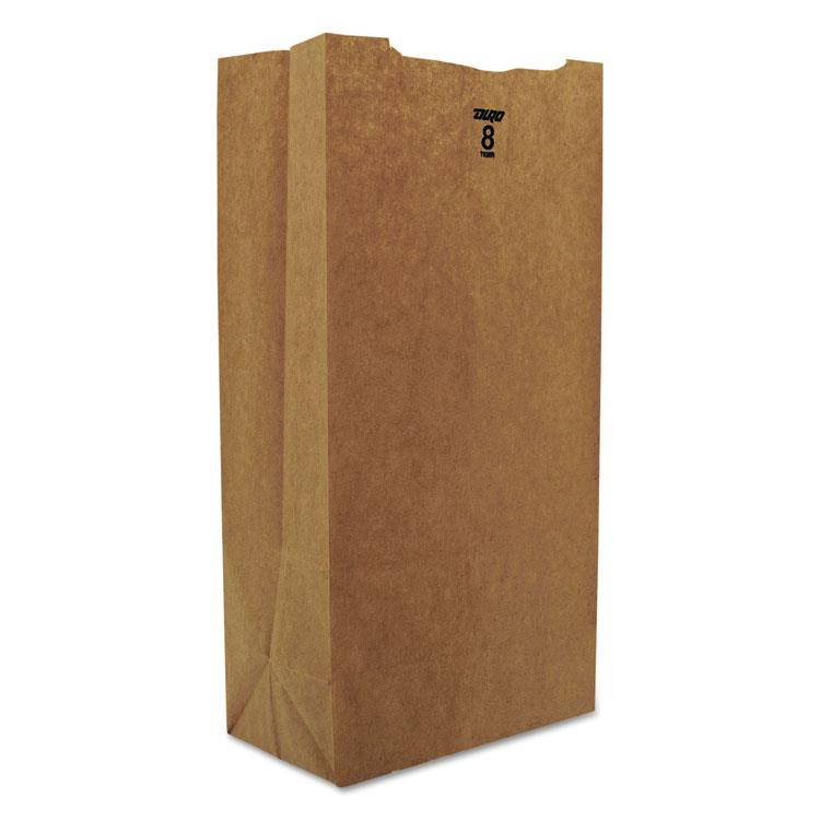 General Tools BAGGK8 #8 Paper Grocery Bag, 35Lb Kraft, Standard 6 1/8 X 4 1/6 X 12 7/16, 2000 Bags