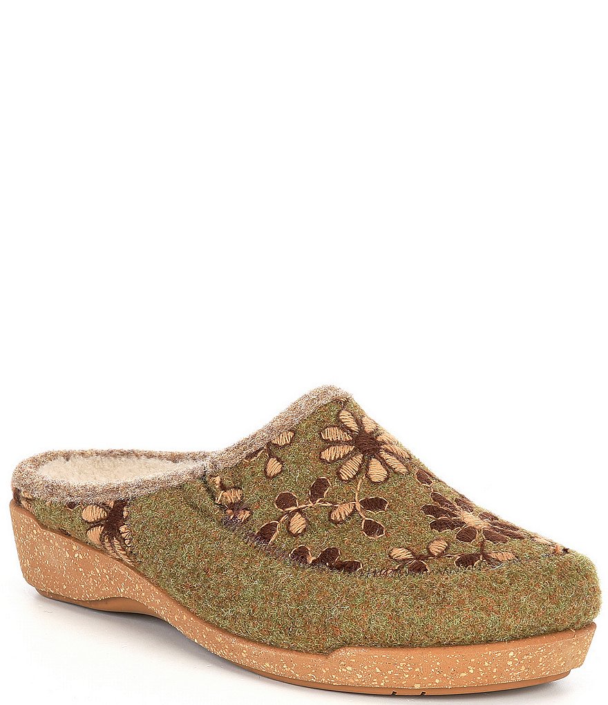 Taos Footwear Woolderness 2 Wool Cork Wedge Clogs