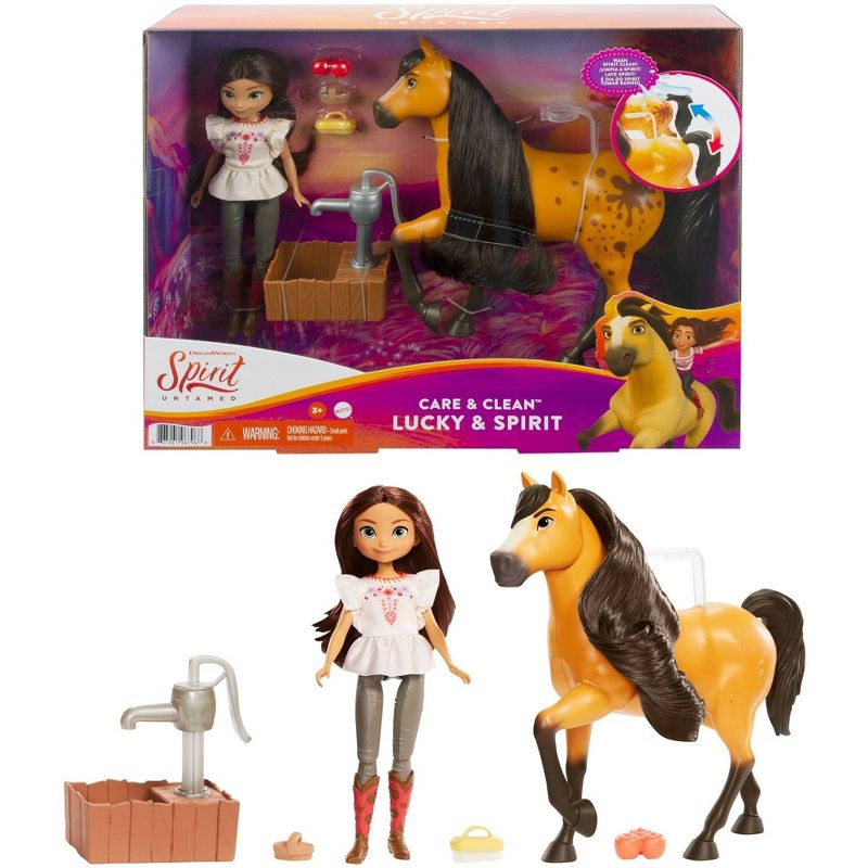 Spirit Untamed Care & Clean Lucky & Spirit Playset