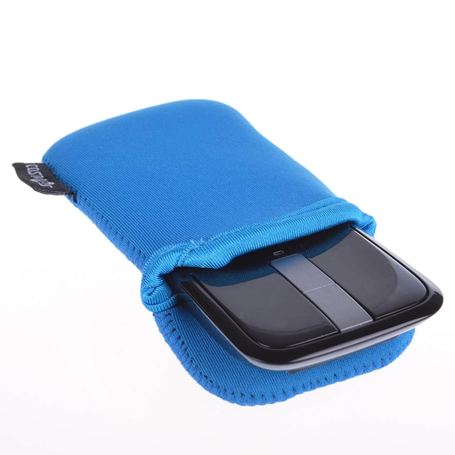Cosmos &reg; Light Blue Neoprene Carrying Protection Sleeve Bag Pouch Cover for Microsoft Arc Touch Mouse