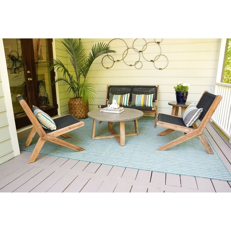 Athens 4pc Patio Seating Set - Gray - Leisure Made