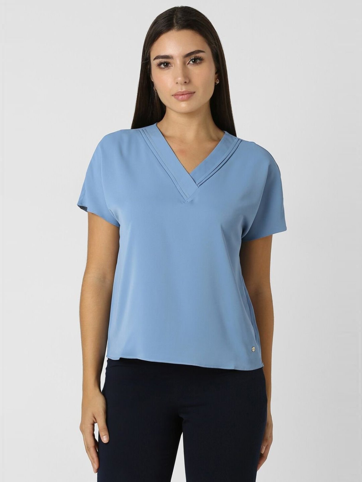 Van Heusen Blue Plain Top
