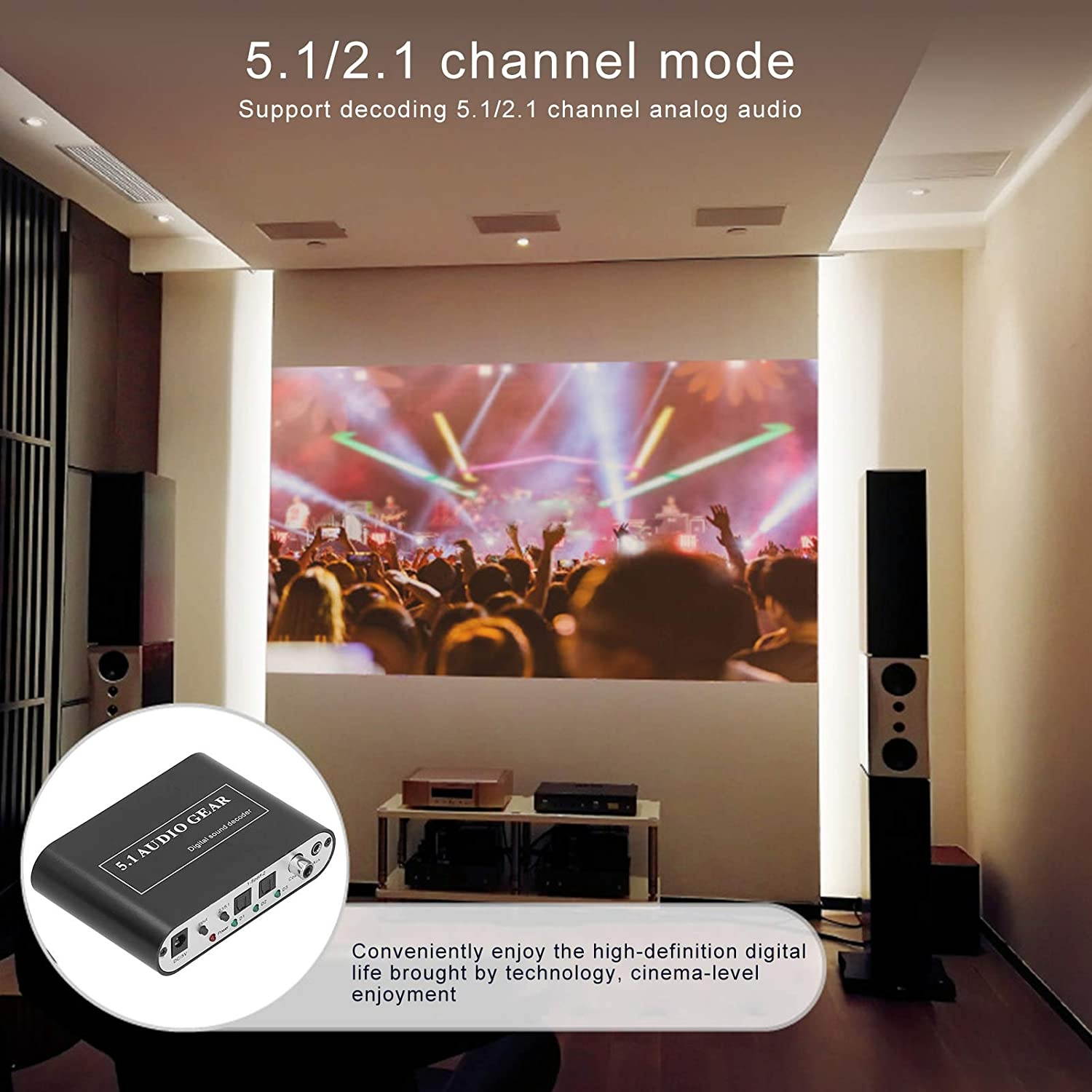 Estink Digital Audio Decoder, High Compatibility USB Port Sound Converter, Support U Disk Playback, Network Player, Hd Tv, Blu-Ray DVD, Ps3, Xbox 360 / Dm500S / Dm800Hd(US)