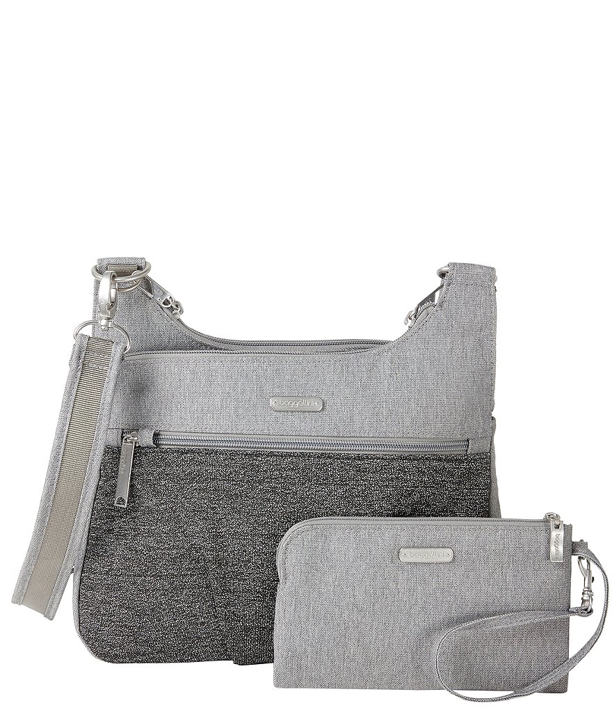 Baggallini Anti-Theft Cross Over Crossbody Bag With Removable Wristlet