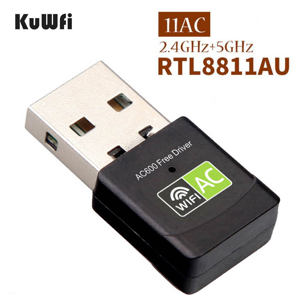 KuWFi KF-1 600Mbps free driver wifi adapter dual band USB 2.0 wifi Receiver network card
