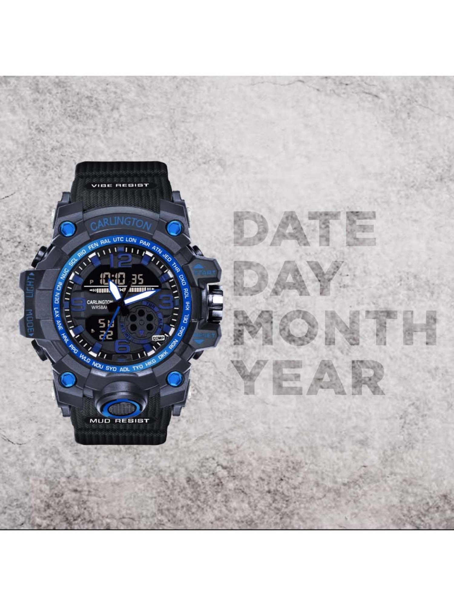 CARLINGTON Endurance 3355 Analog-Digital Watch for Men