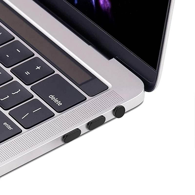 USB C Dust Plug Set 17 Piece Compatible with MacBook 11 13 16 Air Pro Any USBC Android Phone Protects Charging Aux and Headphone Ports Black