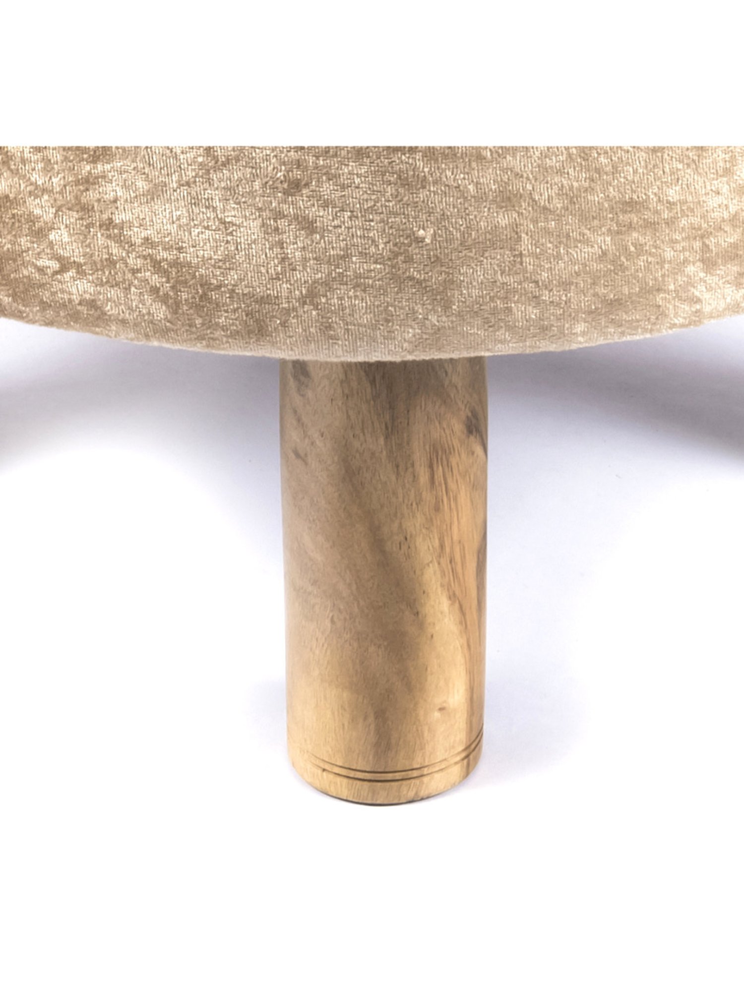 Chumbak Spring Marigold Floral Green Mango Wood Modern Trunk Storage Ottoman