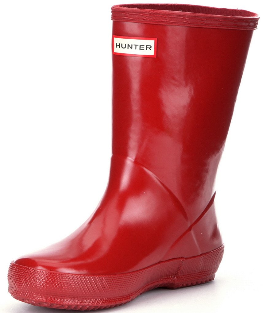 Hunter Kids' First Gloss Waterproof Rain Boots (Toddler)