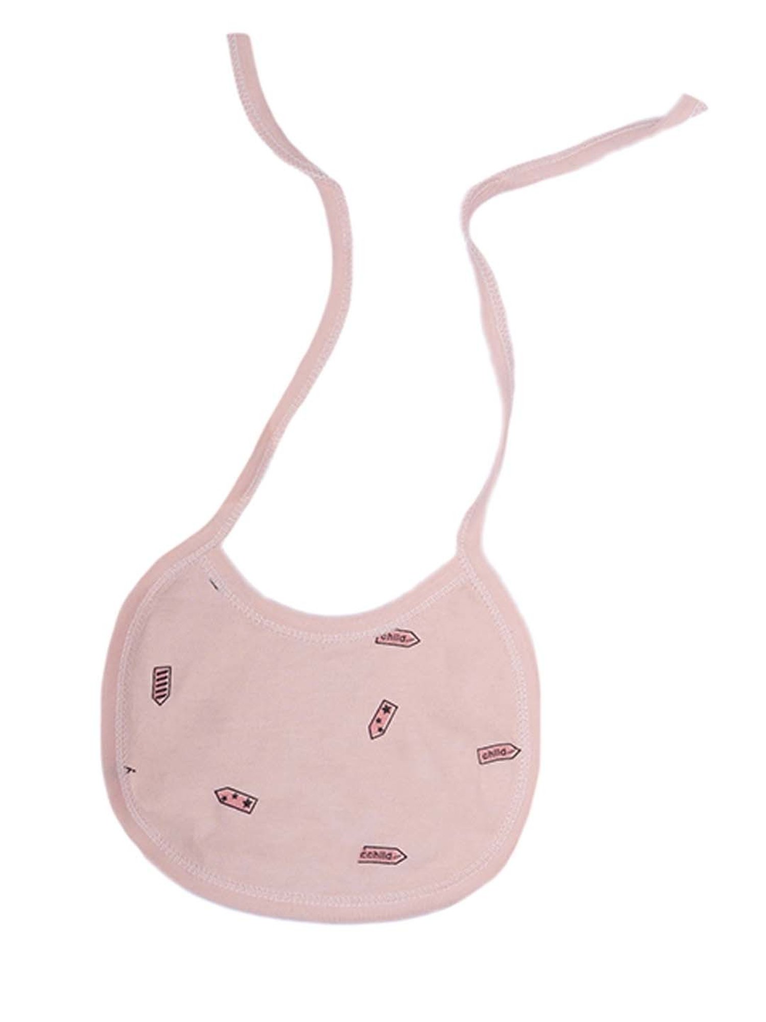 Baby Moo Kids Peach Printed Full Sleeves T-Shirt Set