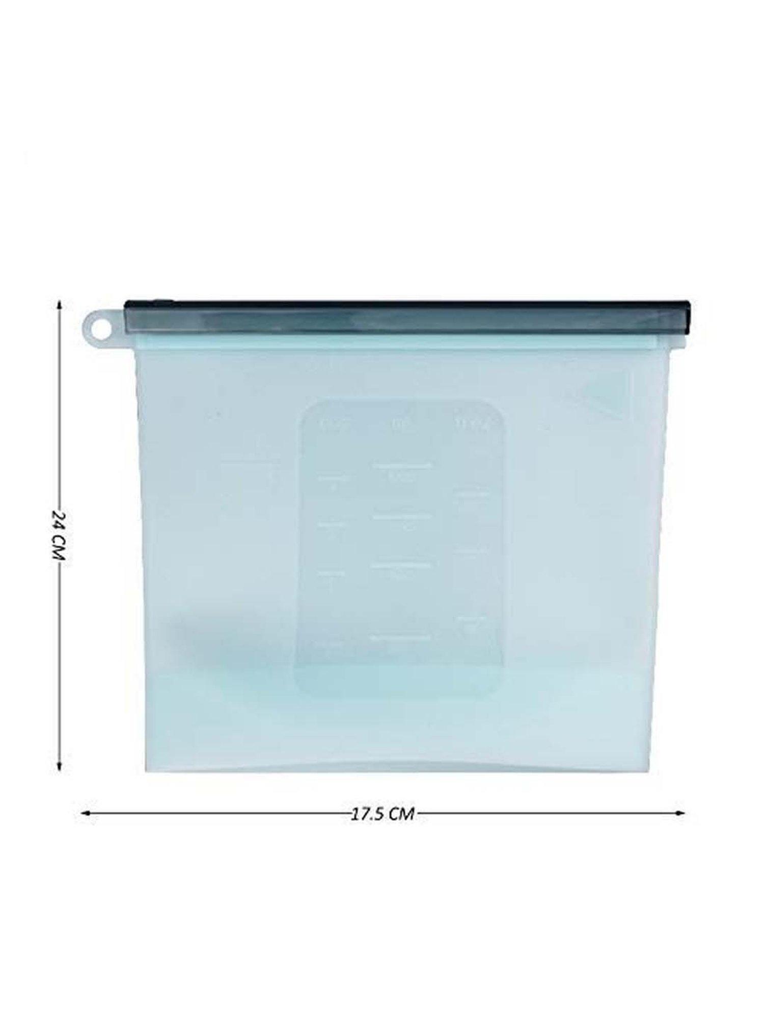 Femora Blue Silicone Reusable Food Preservation Bags (1500 ml) - Set of 2