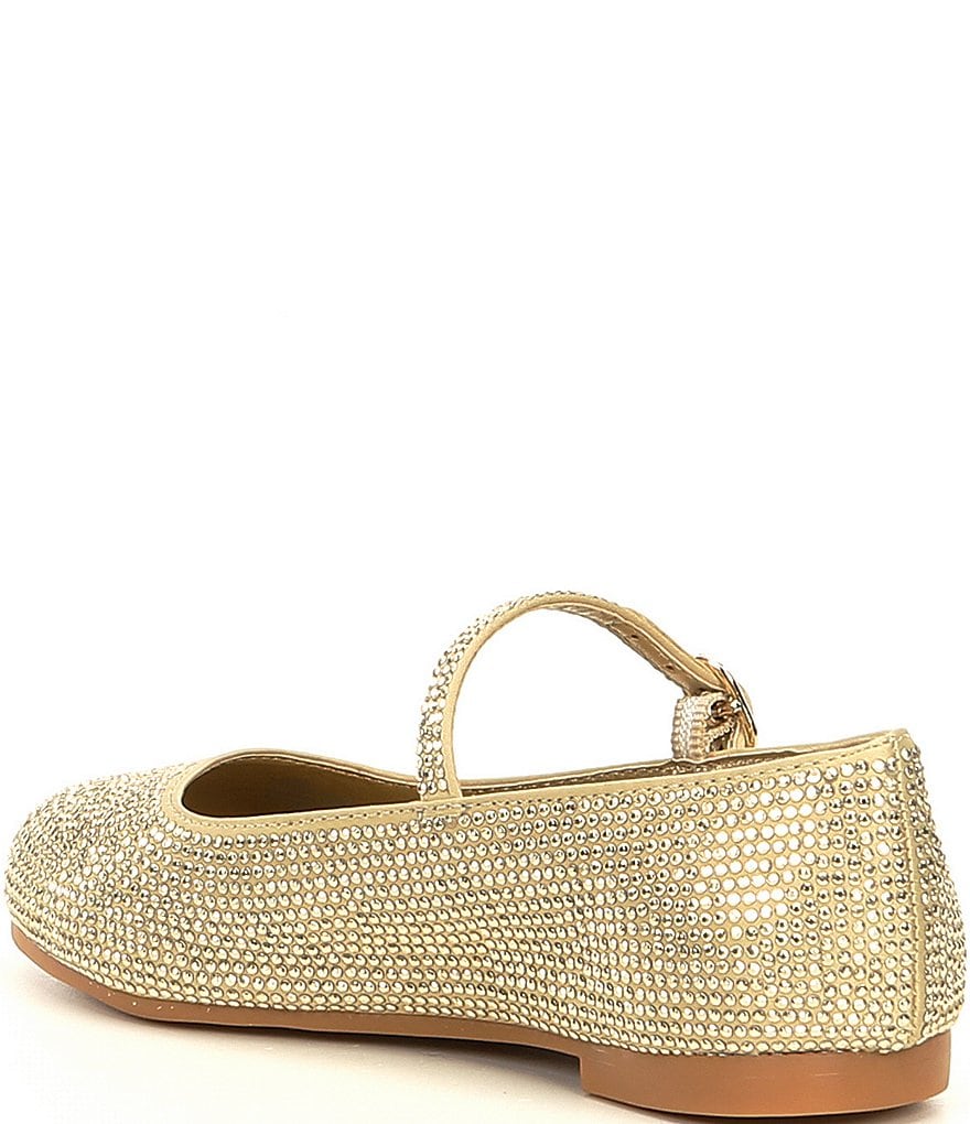 Copper Key Girls' Brilliance-T Studded Satin Mary Janes (Toddler)