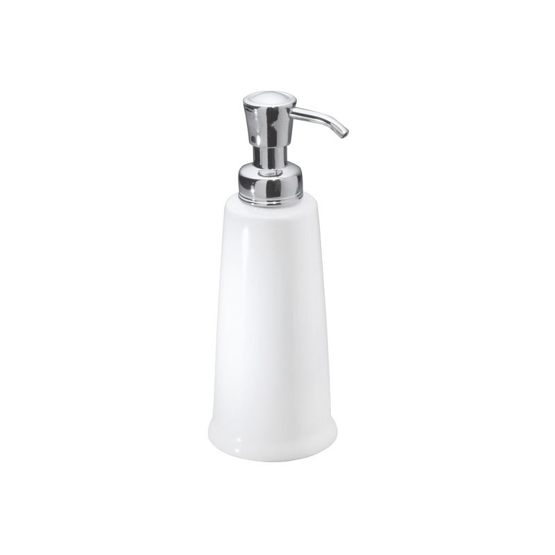 InterDesign York Ceramic Soap Pump 12oz White