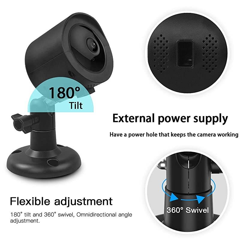 Outdoor Case with Wall Mount for Yi Home Camera Black 1Pack