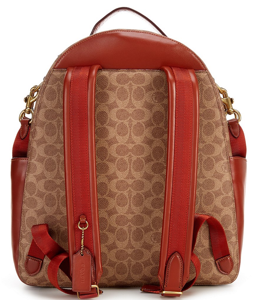 COACH Signature Coated Canvas Baby Backpack