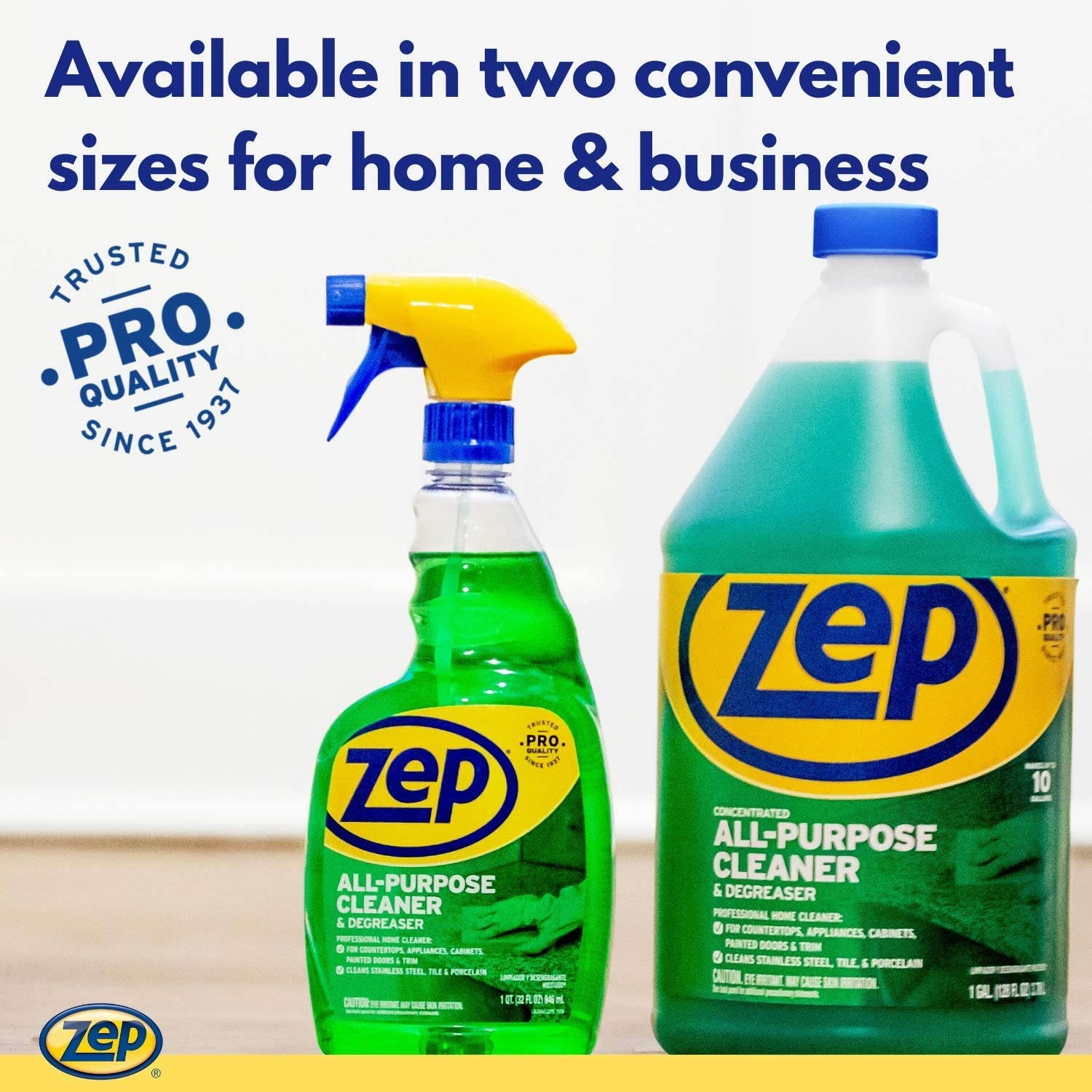 Zep Commercial All-Purpose Cleaner/Degreaser - Ready-To-Use Spray - 0.25 gal (32 fl oz) - 12 / Carton - Green