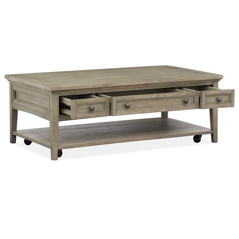 Magnussen T4805 Paxton Place Rectangular Cocktail Table w/Casters