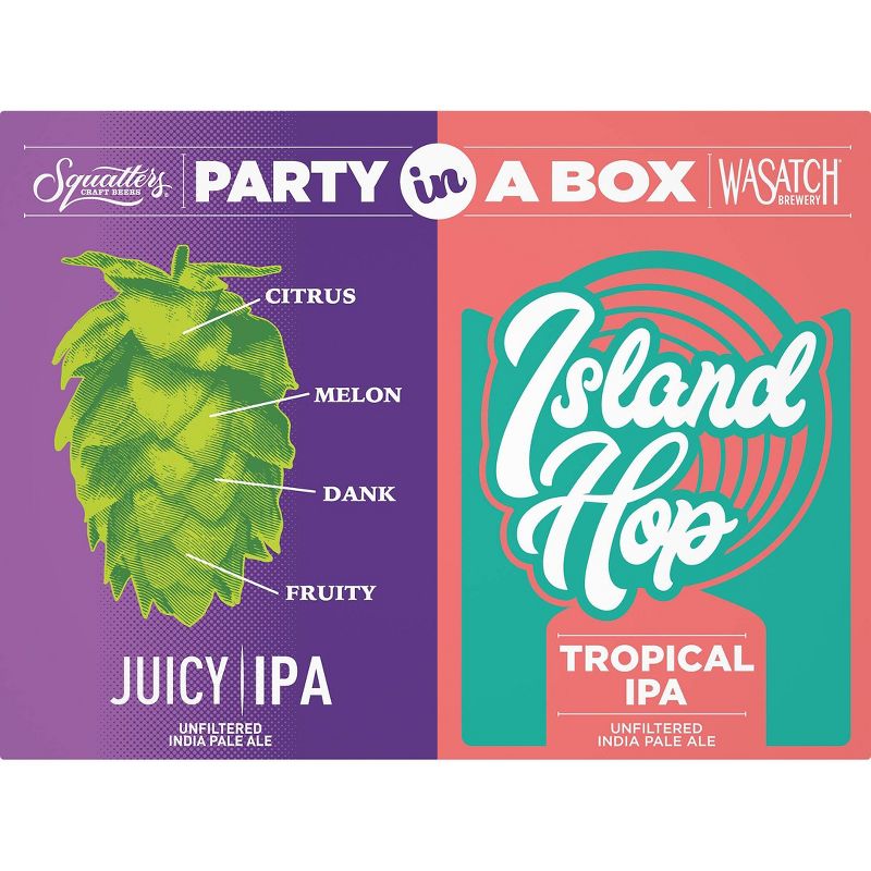 Wasatch Brewing Party in a Box Variety Pack - 12pk/12 fl oz Cans