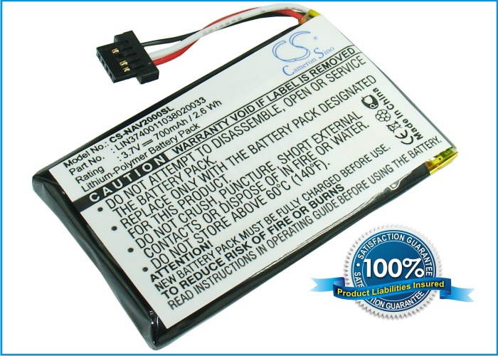 700mAh LIN3740011038020033 Battery for Navigon 20 Easy, 20 Plus