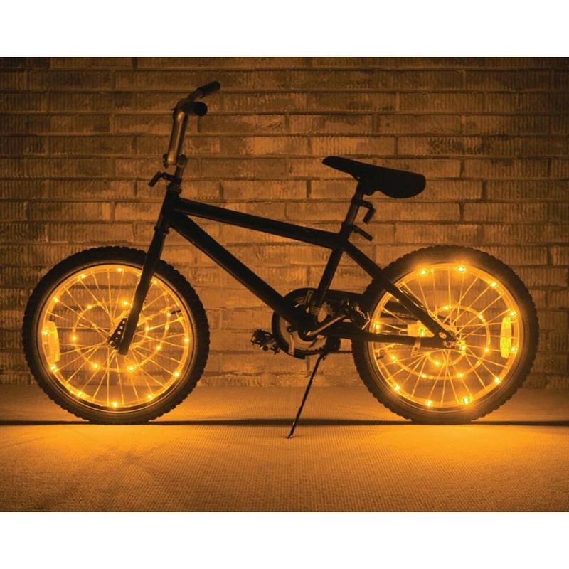 Brightz Ltd Wheel Brightz Lightweight LED Bicycle Safety Light Accessory Gold