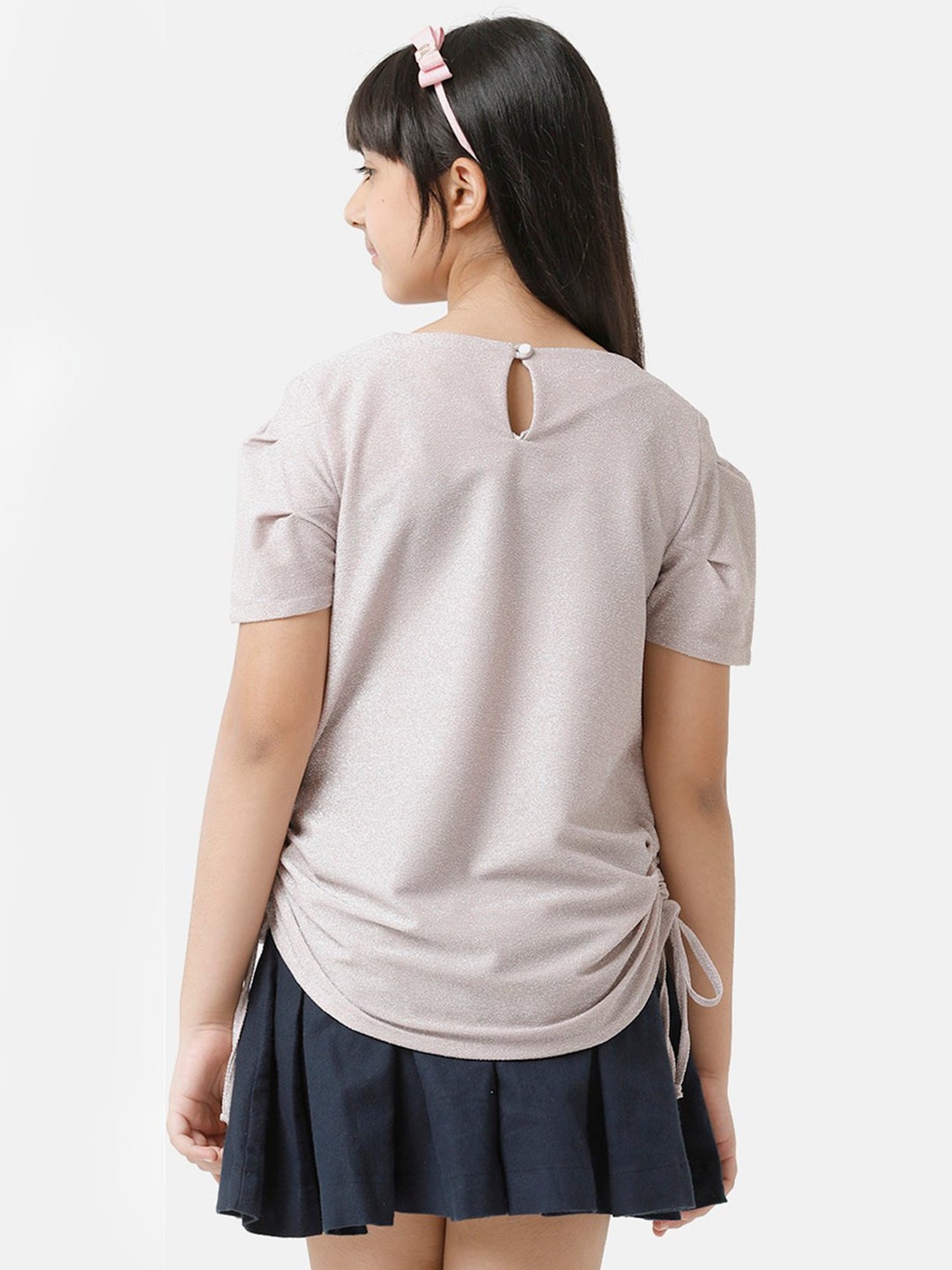 Tiny Girl Kids Pink Solid Top